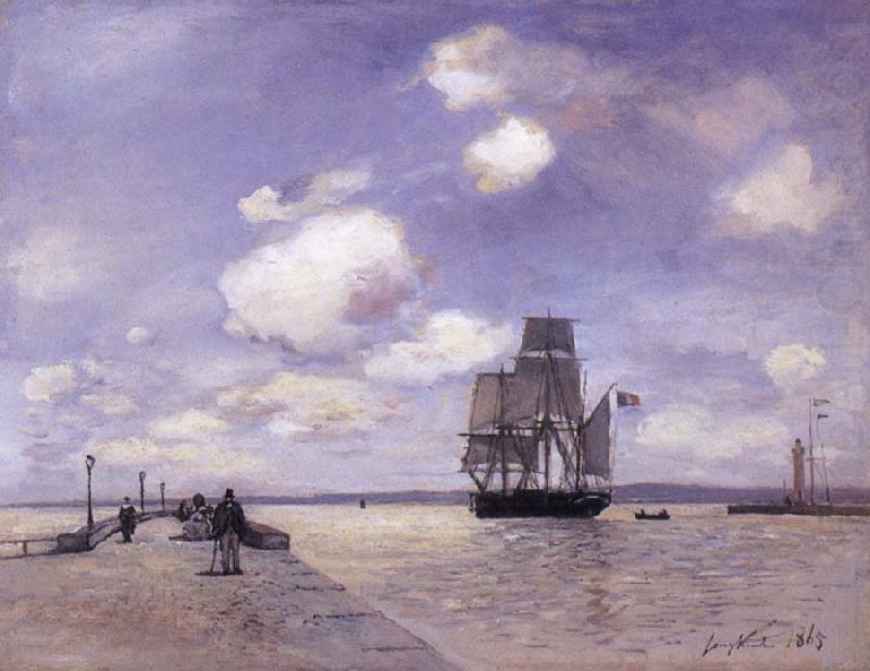 Johan Barthold Jongkind The Jetty at Honflewr china oil painting image